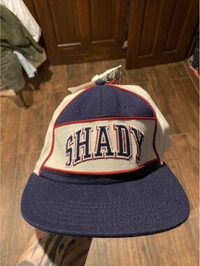 EMINEM Shady Ltd World Tour Clothing Hip Hop Wool Baseball Cap Hat L/XL NEW TAG